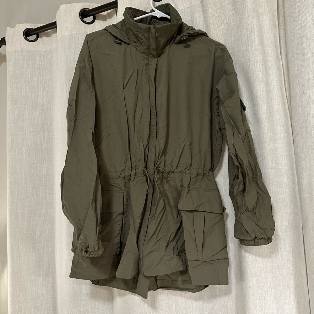 Olive Green Hooded Jacket